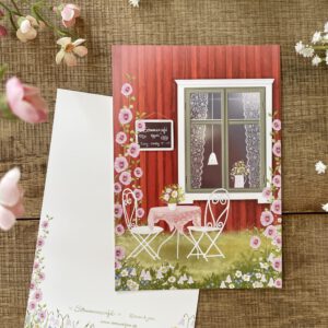 Große Postkarte "Sommarcafé"