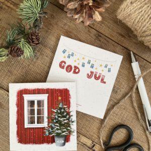 Klappkarte "Jultid" inkl. Kuvert