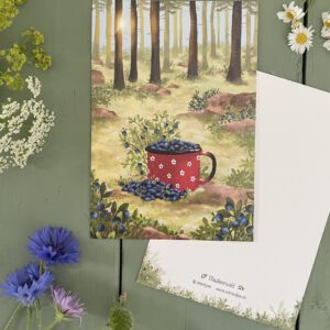 Große Postkarte "Blaubeerwald"