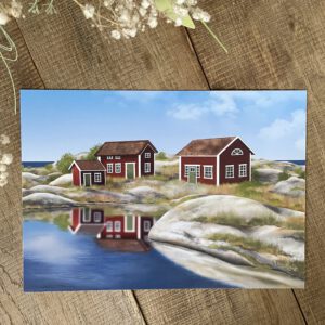 Poster / Kunstdruck "Skärgård"- DIN A4
