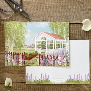 Große Postkarte "Växthus"
