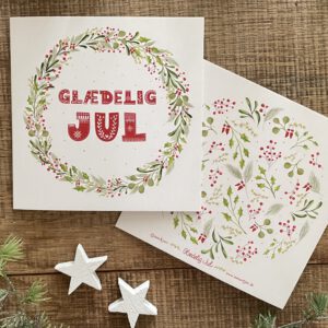 Klappkarte "Glædelig Jul" inkl. Kuvert