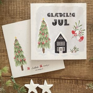 Klappkarte "Juletid" inkl. Kuvert