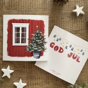 Klappkarte "Jultid" inkl. Kuvert