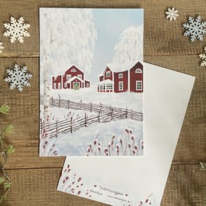 Poster / Kunstdruck "Vinterträdgård"- DIN A5