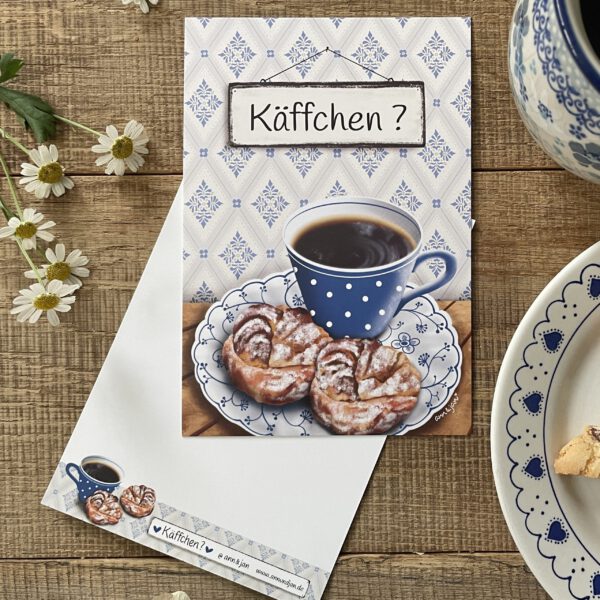 Große Postkarte "Käffchen ?"