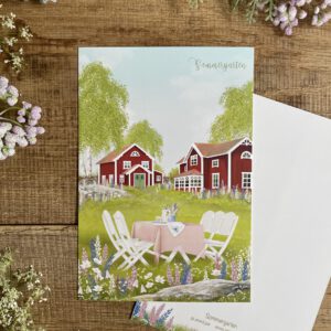 Große Postkarte "Sommergarten"