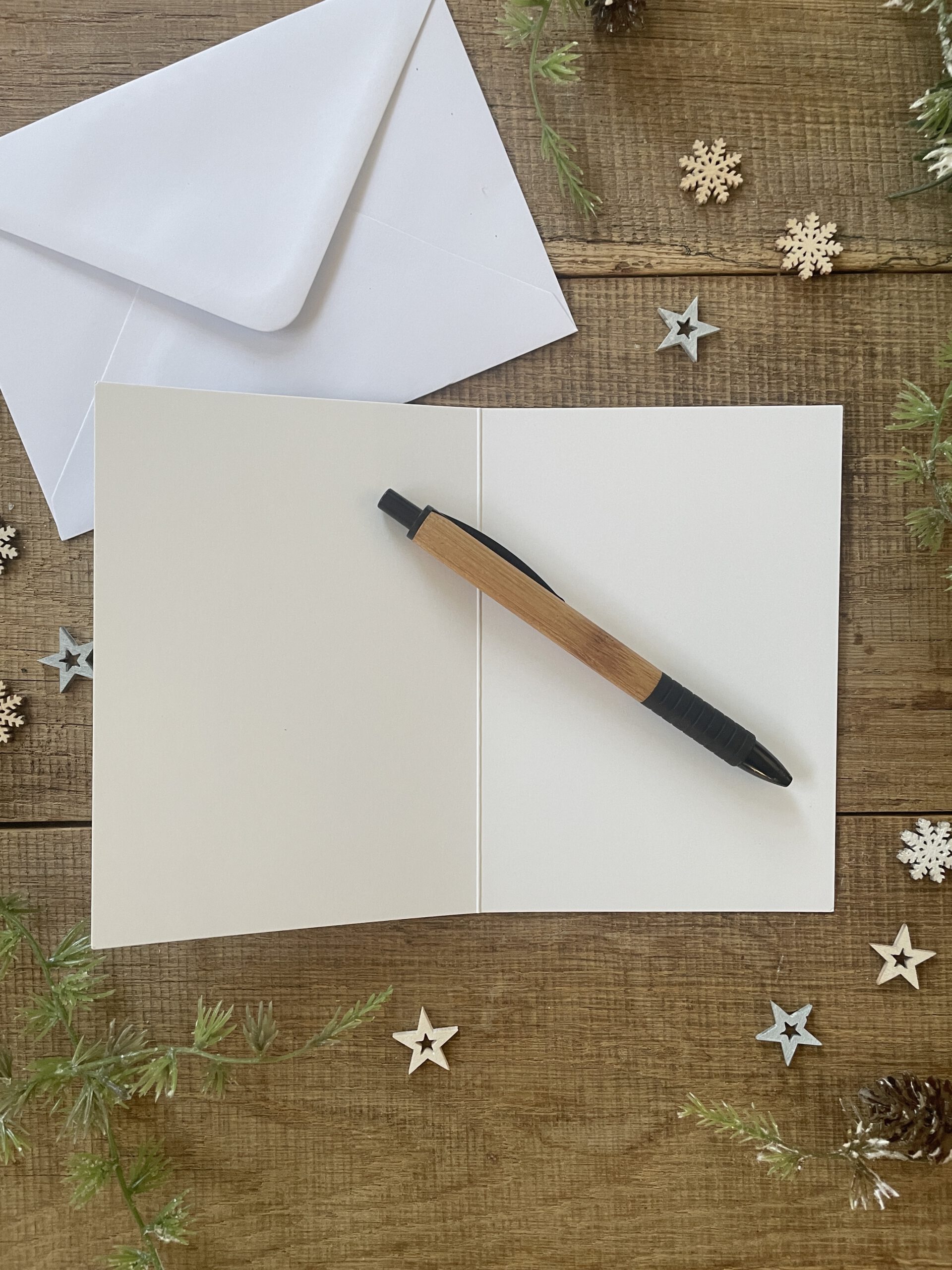 Klappkarte "Zauberhafte Weihnachtszeit" DIN A6 - inkl. Kuvert weiß – Bild 3