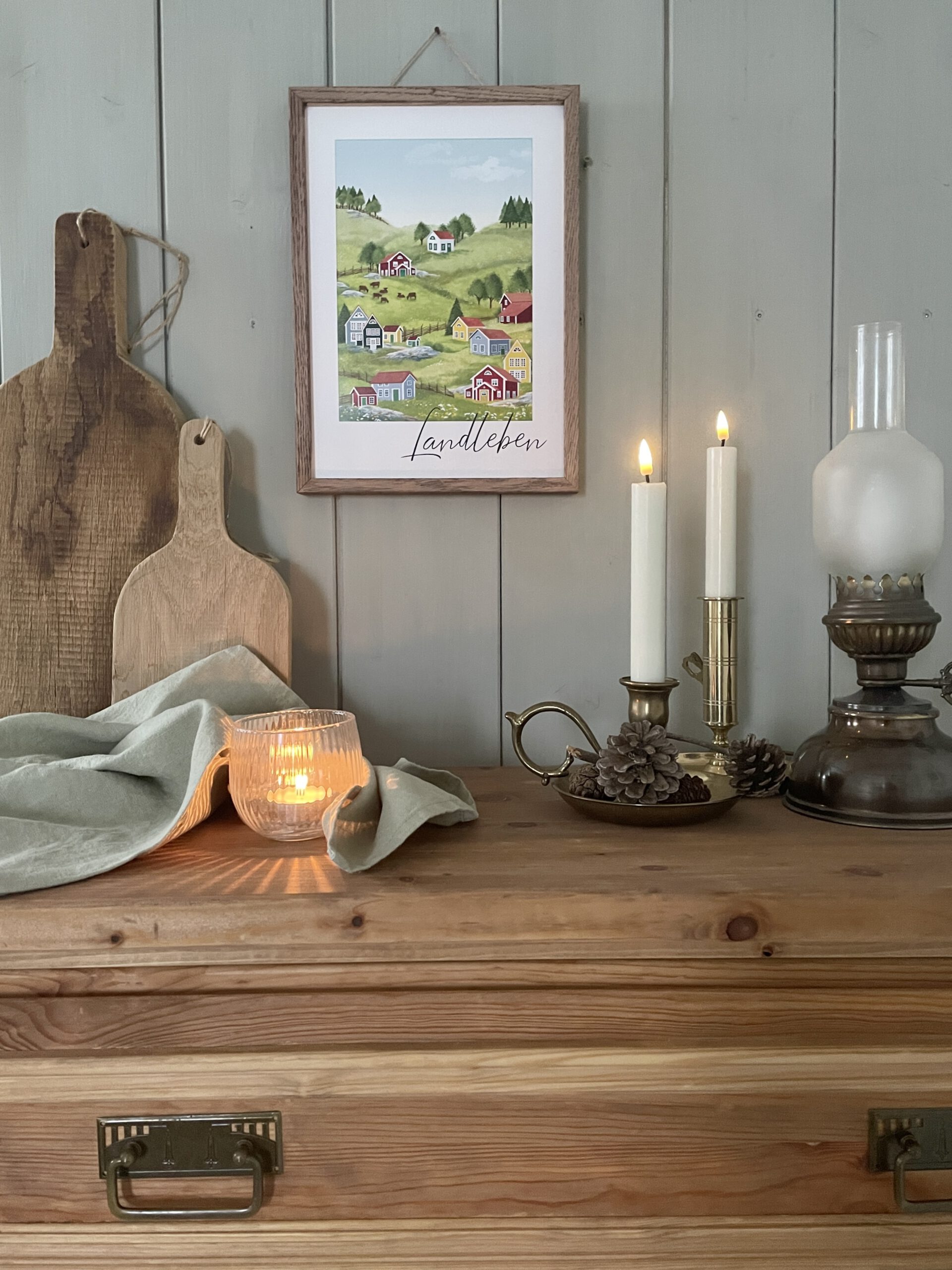 Poster / Kunstdruck "Landleben" - DIN A4 – Bild 4