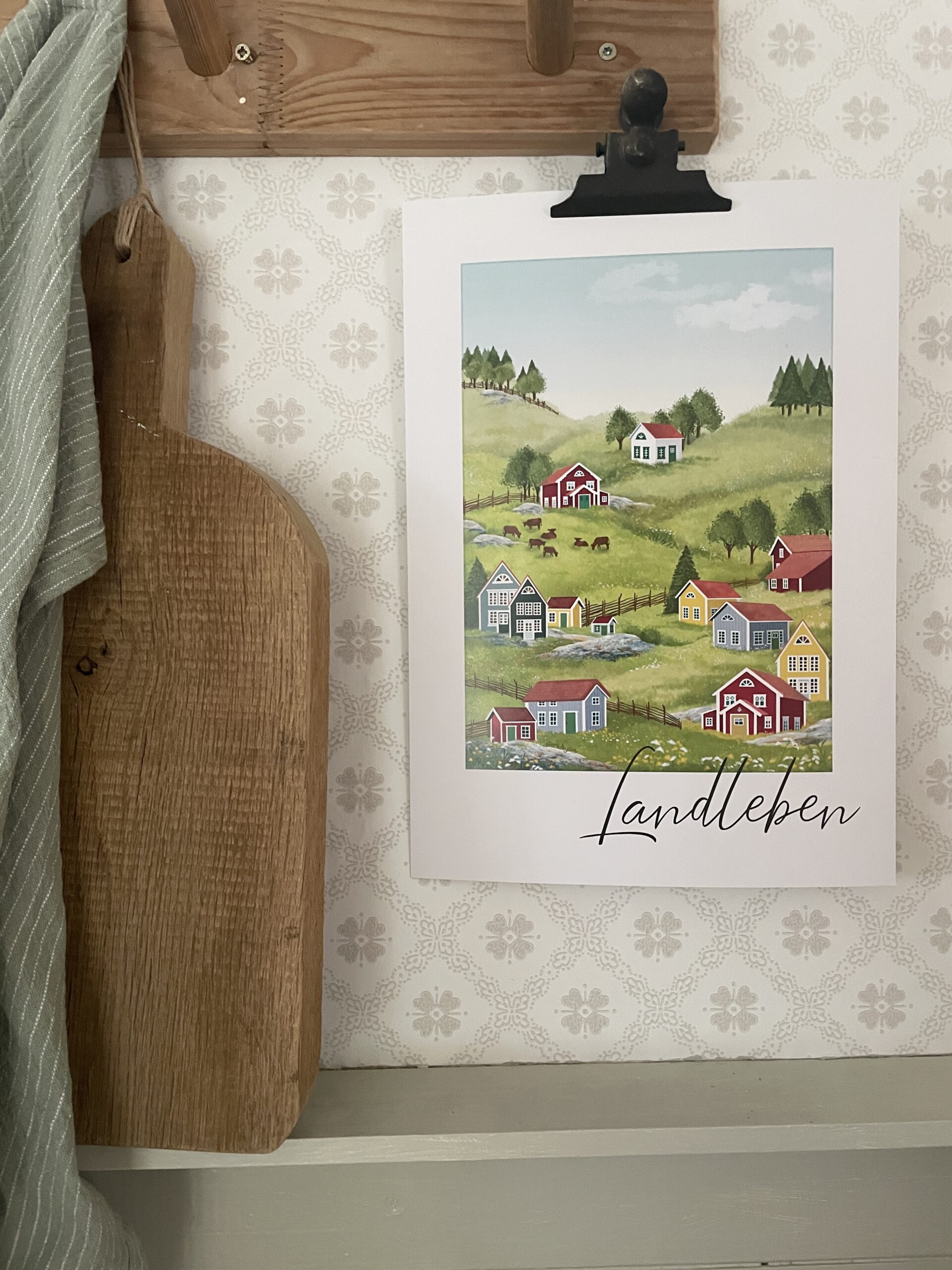 Poster / Kunstdruck "Landleben" - DIN A4 – Bild 3