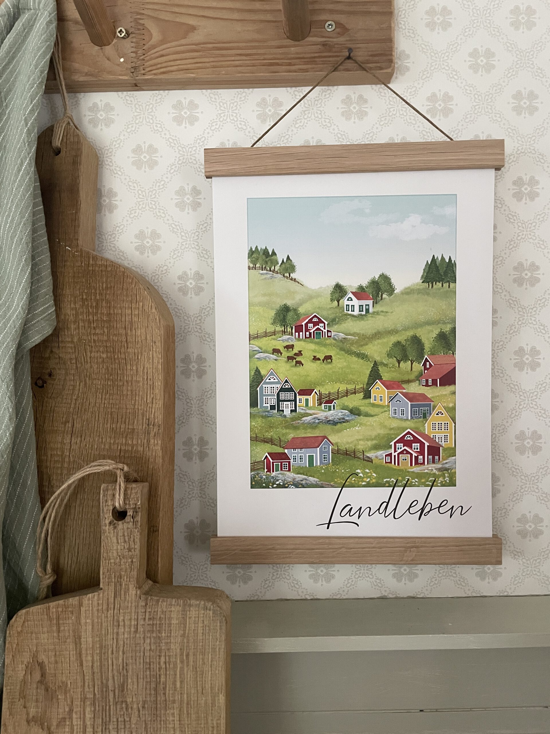 Poster / Kunstdruck "Landleben" - DIN A4 – Bild 2