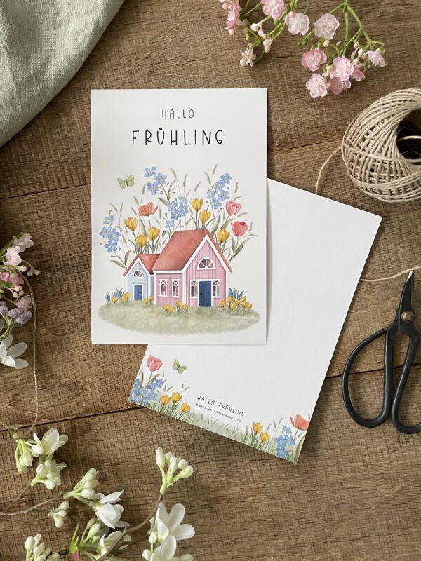 Große Postkarte "HALLO FRÜHLING" – Bild 2