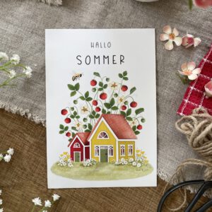 Große Postkarte "HALLO SOMMER"
