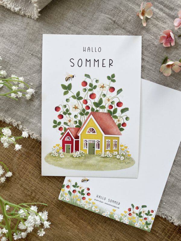 Große Postkarte "HALLO SOMMER" – Bild 2