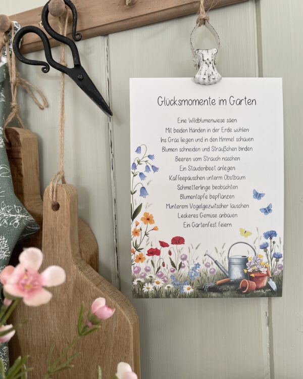 Große Postkarte "Glücksmomente im Garten" – Bild 2