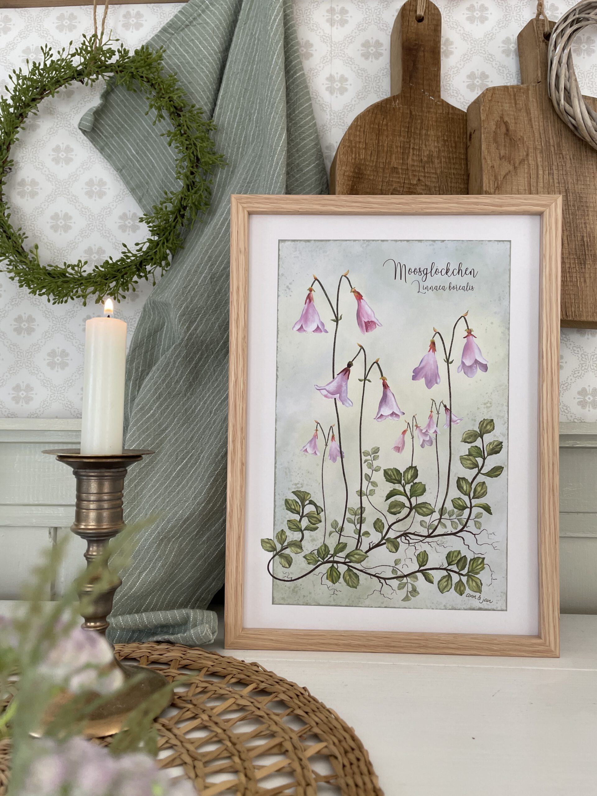 Poster / Kunstdruck "Moosglöckchen" - DIN A4 – Bild 3