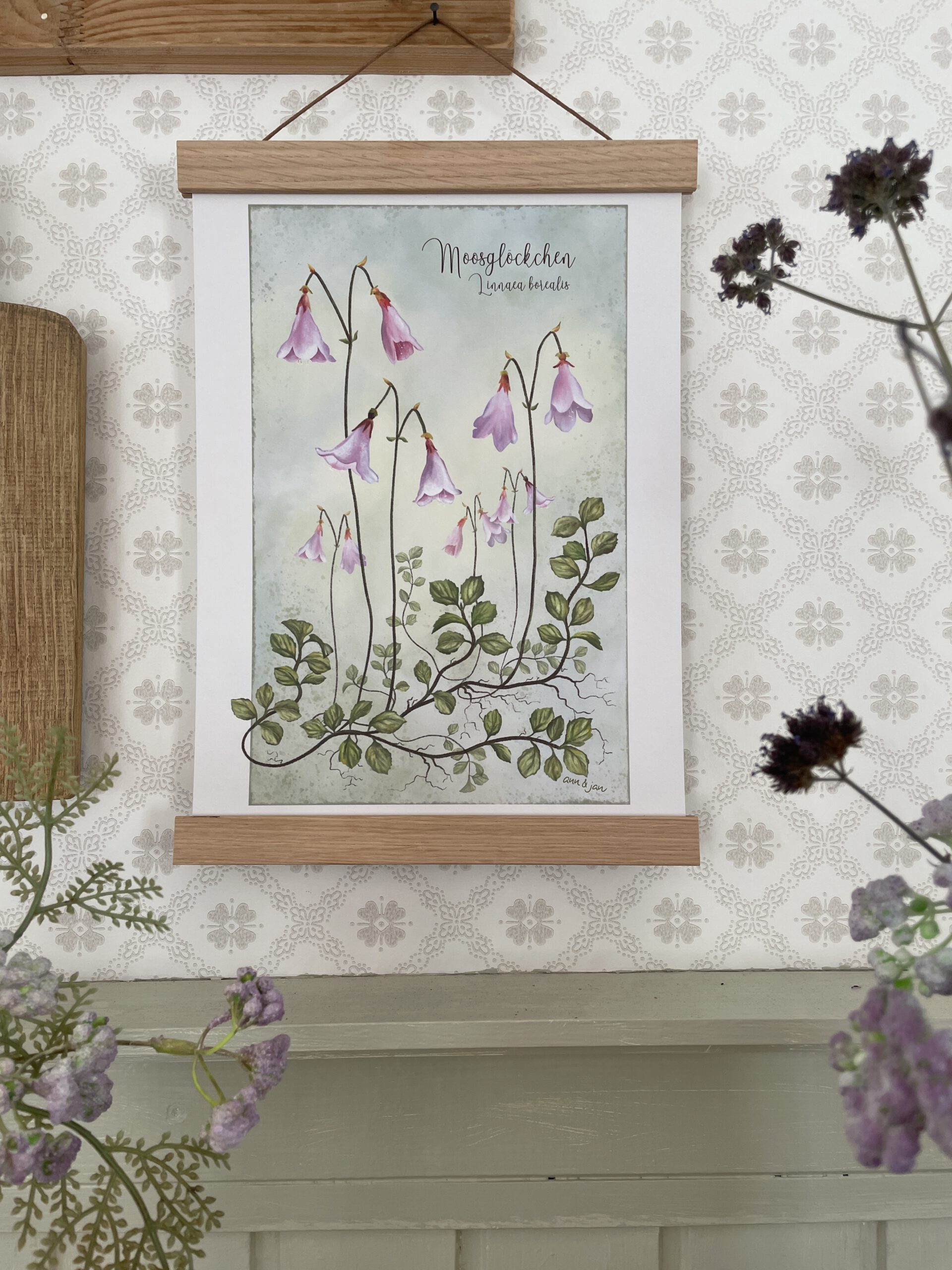 Poster / Kunstdruck "Moosglöckchen" - DIN A4 – Bild 2