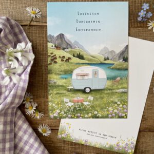 Große Postkarte "Kleine Auszeit in den Bergen"