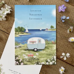Große Postkarte "Kleine Auszeit am Wasser"