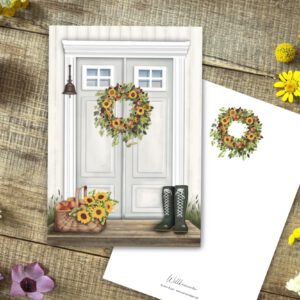 Große Postkarte "Willkommen"