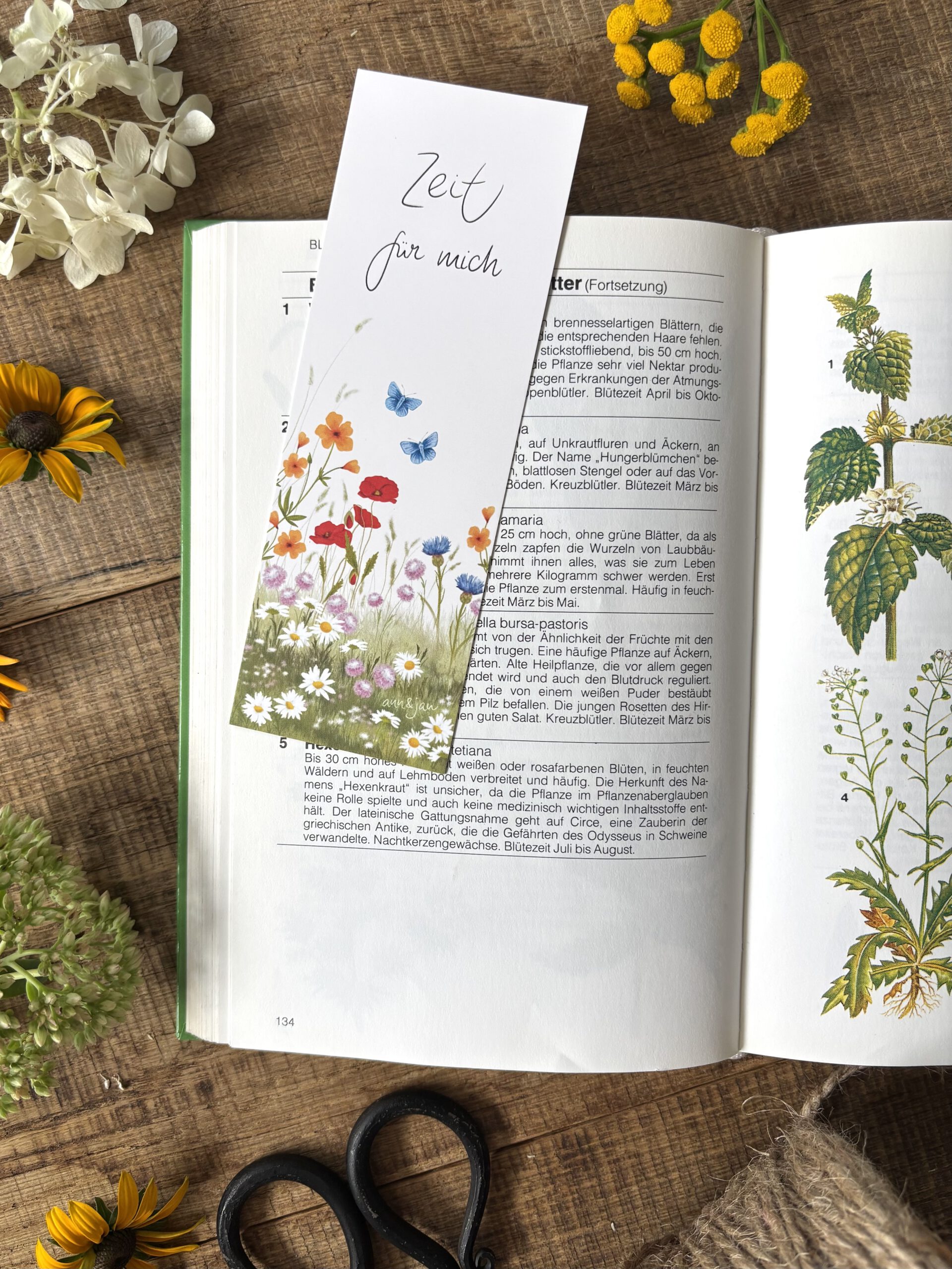 Lesezeichen "Zeit für mich"