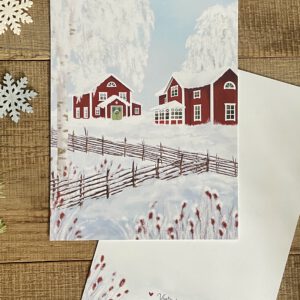 Kunstkarte "Vinterträdgård"