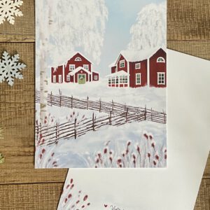 Kunstkarte "Vinterträdgård"