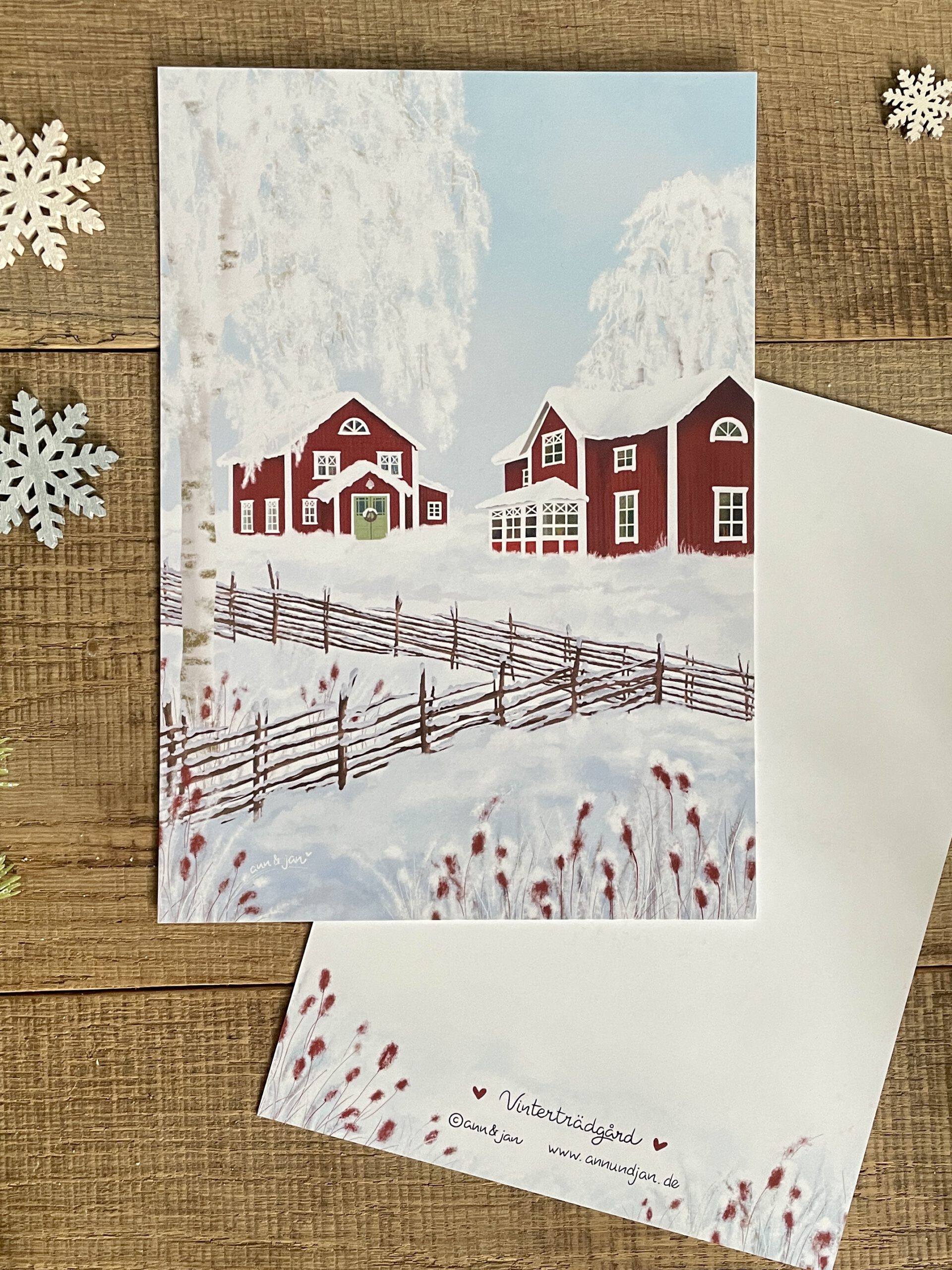 Kunstkarte "Vinterträdgård"