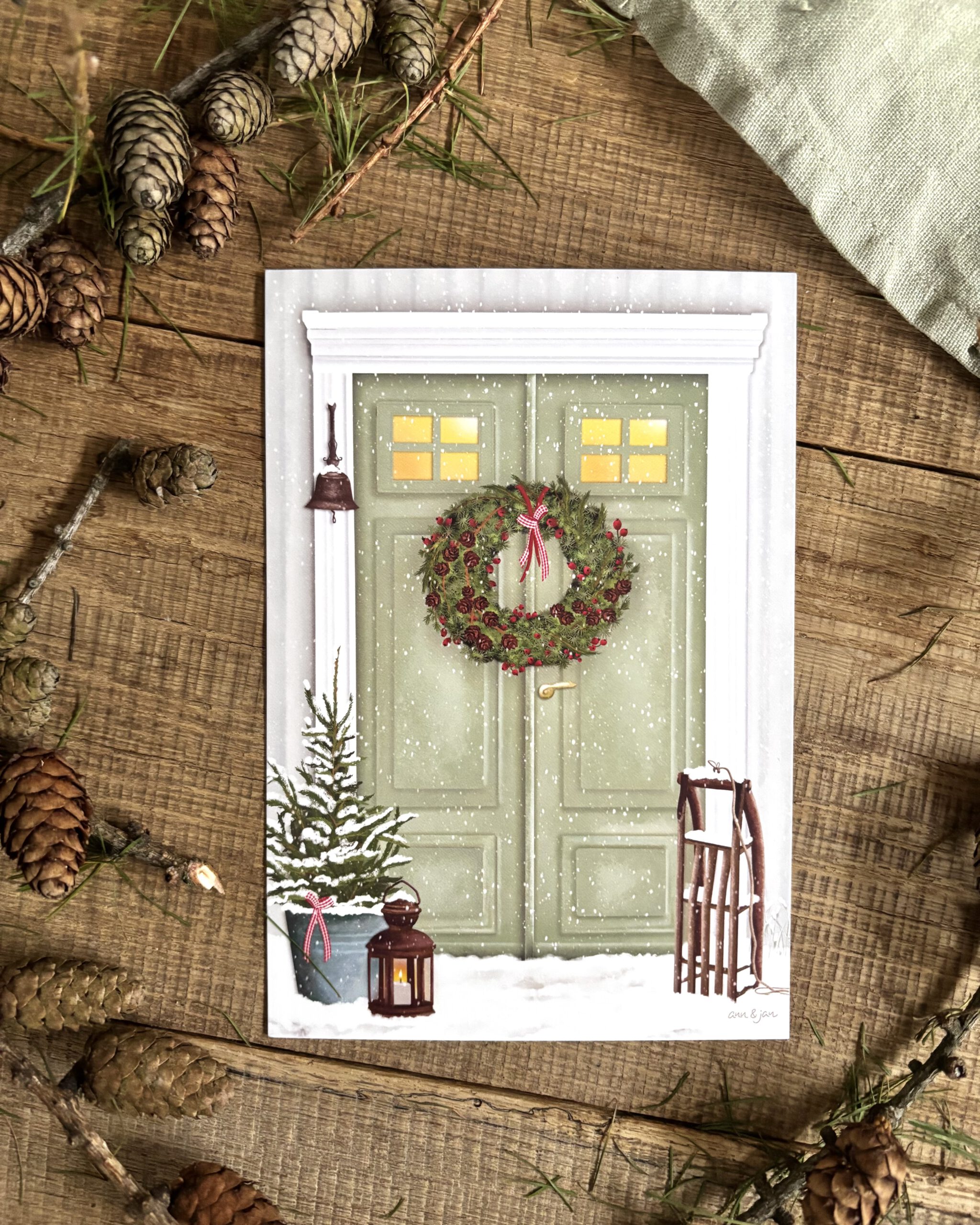 Große Postkarte "Winterliches Zuhause" – Bild 2