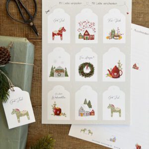 Geschenkanhänger-Set "Winterzauber" - 9 Anhänger