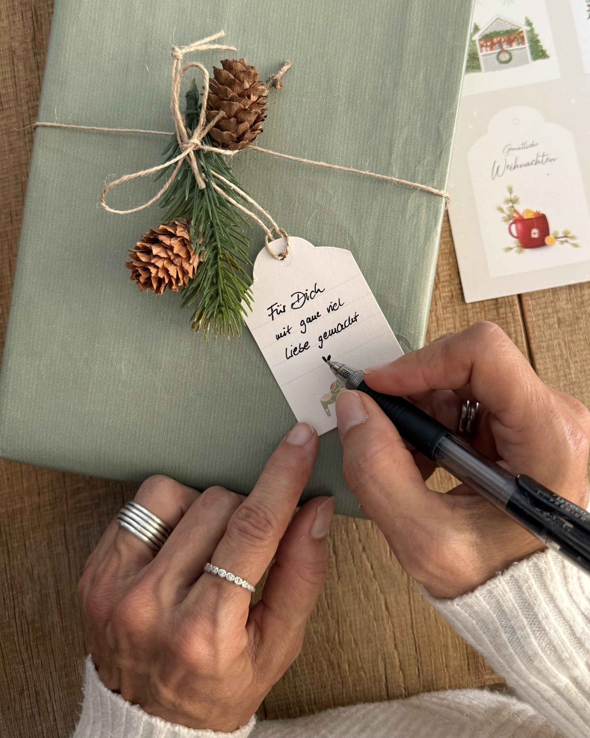 Geschenkanhänger-Set "Winterzauber" - 9 Anhänger – Bild 4