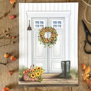 Poster / Kunstdruck "Willkommen" - DIN A4