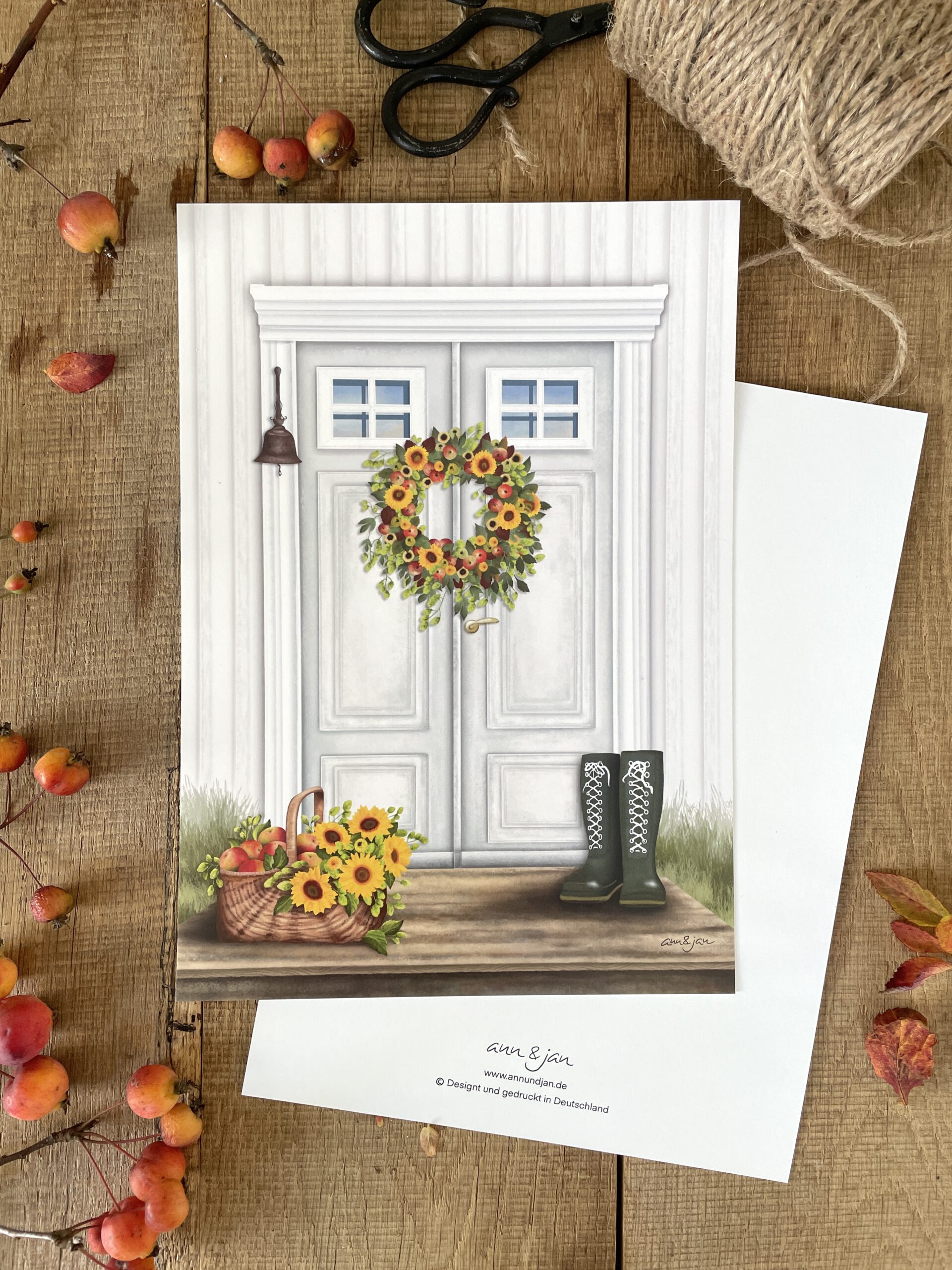 Poster / Kunstdruck "Willkommen" - DIN A4 – Bild 2