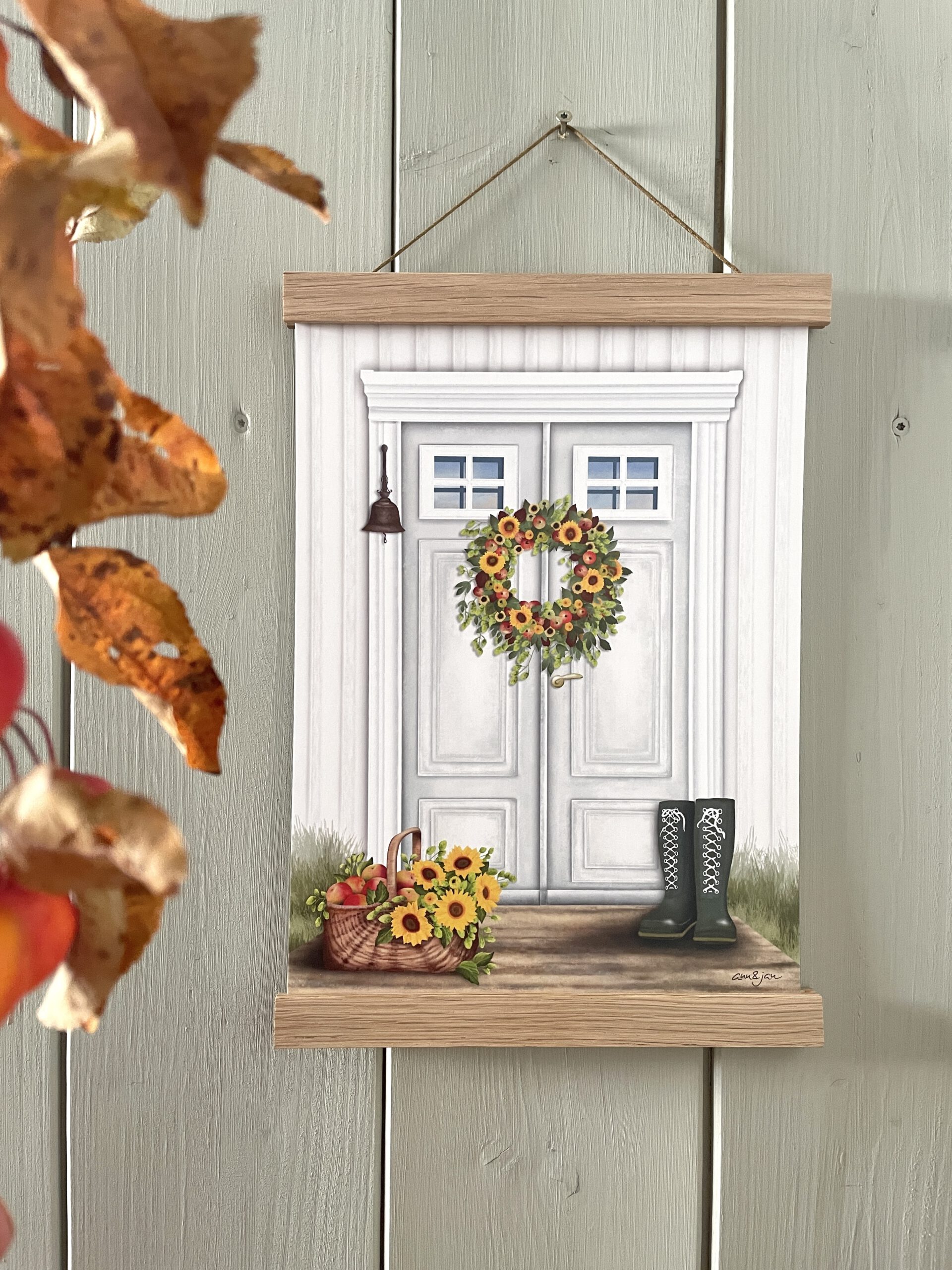 Poster / Kunstdruck "Willkommen" - DIN A4 – Bild 3