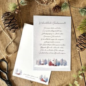 Große Postkarte "Weihnachtliche Glücksmomente"