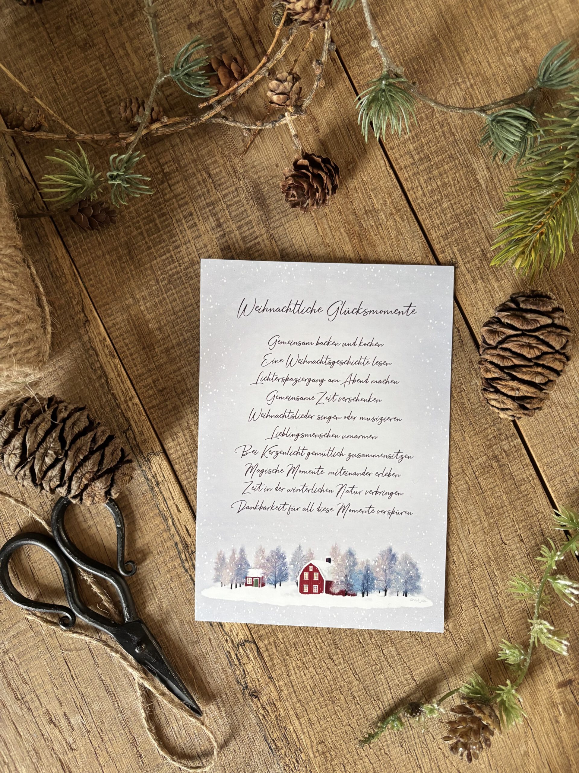Große Postkarte "Weihnachtliche Glücksmomente" – Bild 2