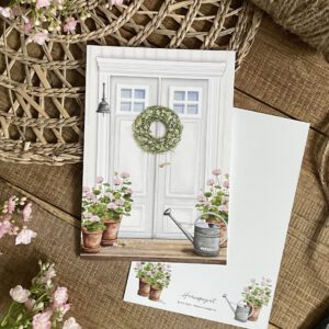 Große Postkarte "Hereinspaziert"