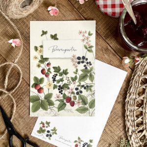 Große Postkarte "Beerengarten"