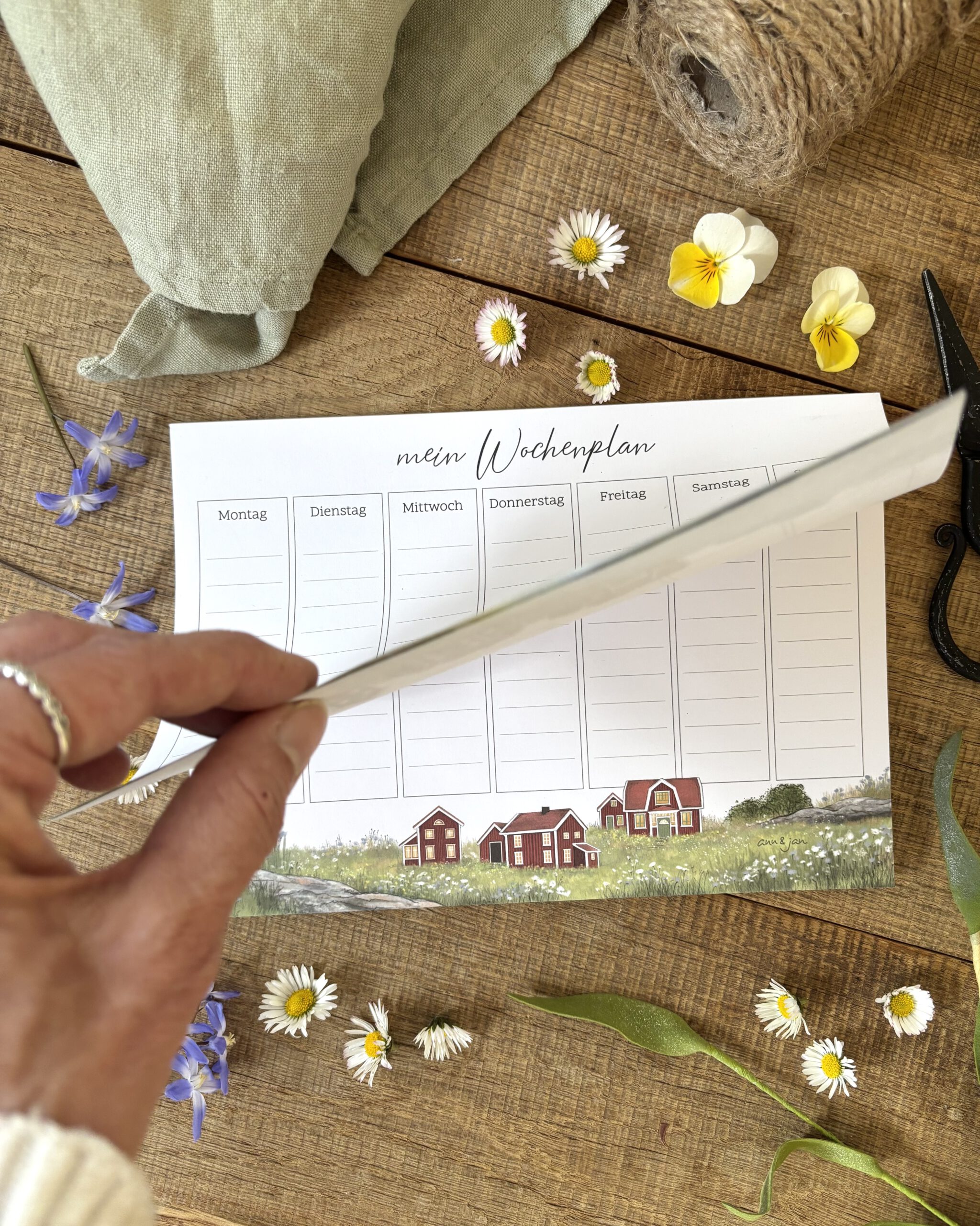 DIN A5 Block "Wochenplaner Ida" – Bild 2