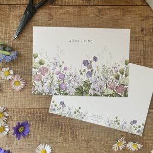 Postkarte "alles Liebe" - DIN A6