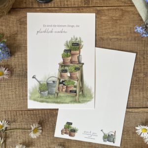 Postkarte "die kleinen Dinge" - DIN A6